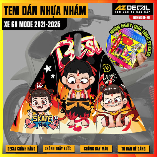 Tem nhựa nhám xe SH Mode - NSHMODE20