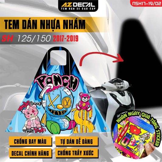 Tem nhựa nhám xe SH 2017-2019 - NSH02