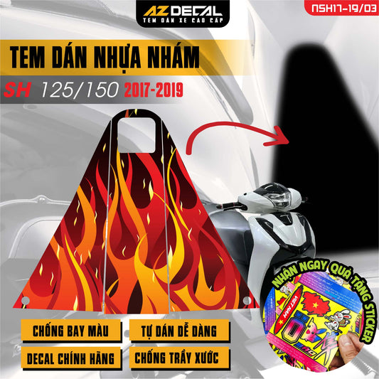 Tem nhựa nhám xe SH 2017-2019 - NSH03