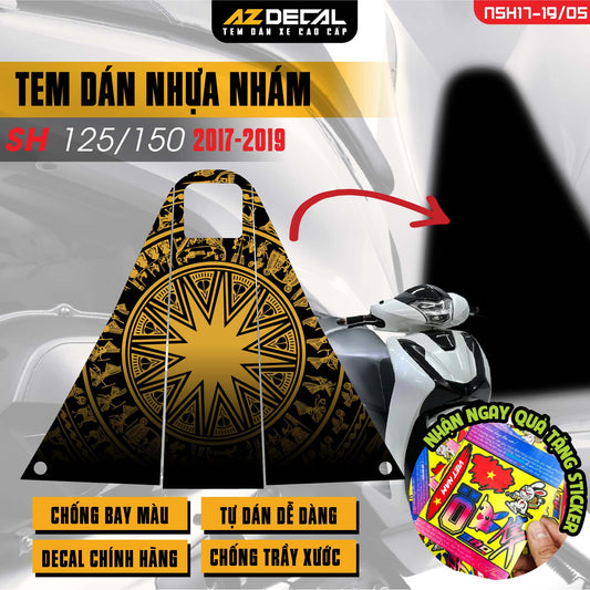 Tem nhựa nhám xe SH 2017-2019 - NSH05