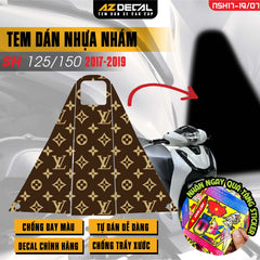 Tem nhựa nhám xe SH 2017-2019 - NSH07