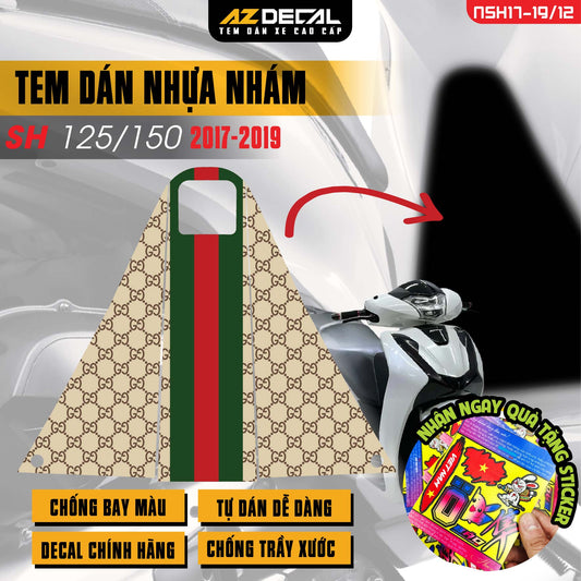 Tem nhựa nhám xe SH 2017-2019 - NSH12