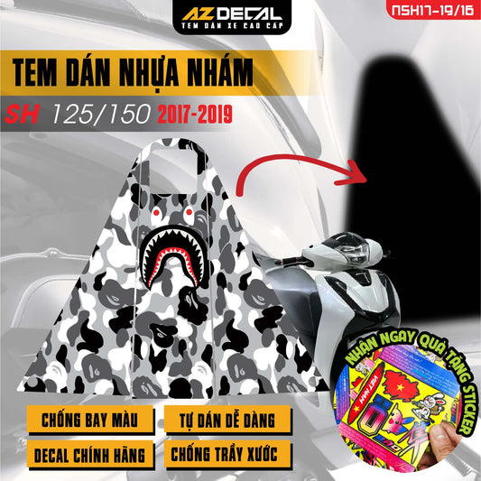 Tem nhựa nhám xe SH 2017-2019 - NSH16