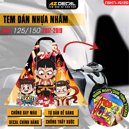 Tem nhựa nhám xe SH 2017-2019 - NSH20