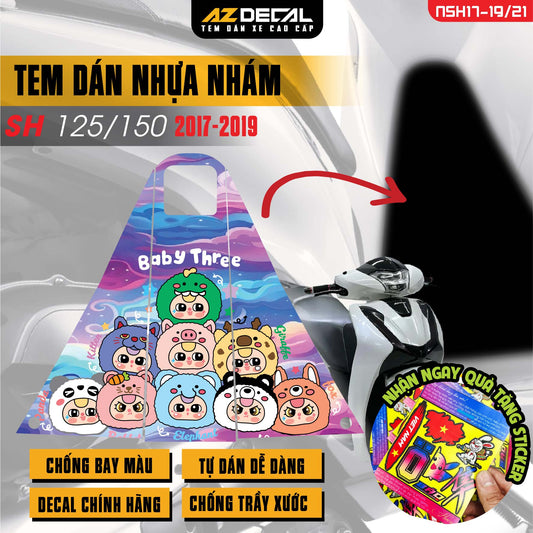 Tem nhựa nhám xe SH 2017-2019 - NSH21