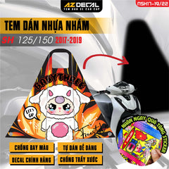 Tem nhựa nhám xe SH 2017-2019 - NSH22