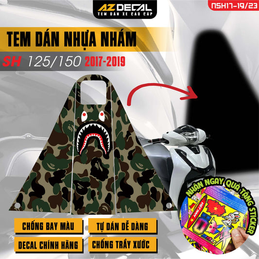 Tem nhựa nhám xe SH 2017-2019 - NSH23