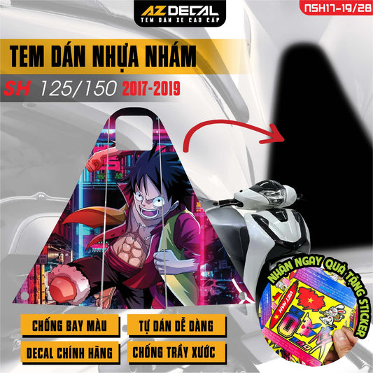 Tem nhựa nhám xe SH 2017-2019 - NSH28