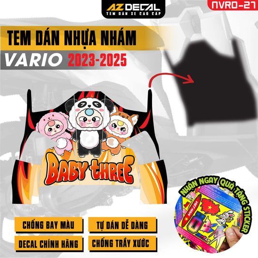 Tem nhựa nhám xe Vario - NVRO27