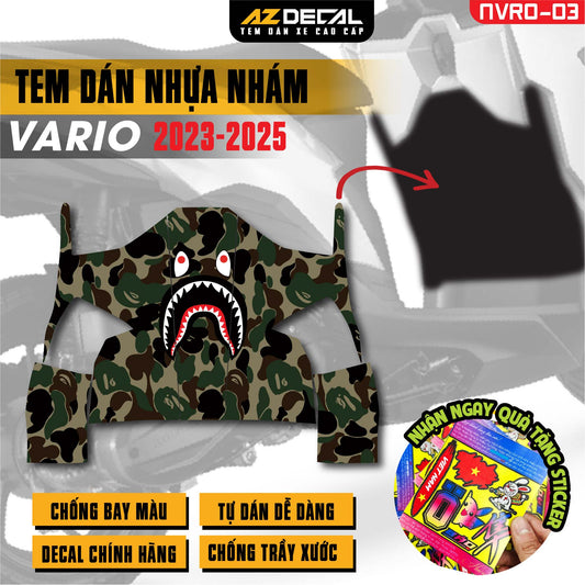 Tem nhựa nhám xe Vario - NVRO03