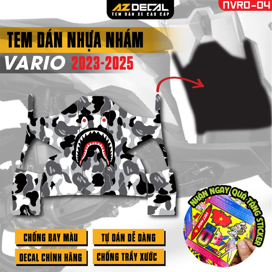 Tem nhựa nhám xe Vario - NVRO04