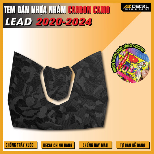 Tem Nhựa Nhám Carbon Camo Lead