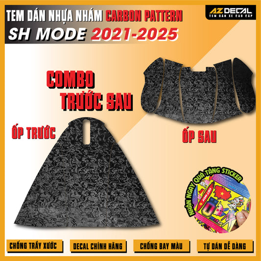 Tem Nhựa Nhám Carbon Pattern SH Mode 2021-2025
