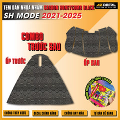 Tem Nhựa Nhám Carbon Honeycomb Black SH Mode 2021-2025