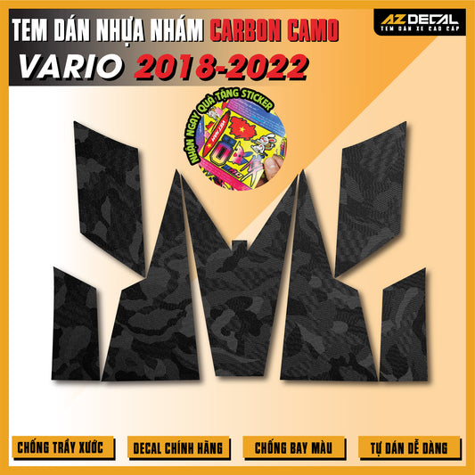 Tem Nhựa Nhám Carbon Camo Vario 2018-2022