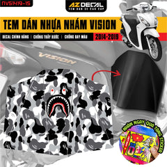 Tem nhựa nhám Vision 2014-2019 NVS1419-15