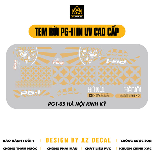 Tem Rời Xe PG-1 Mẫu Hà Nội Kinh Kỳ | PG1-05
