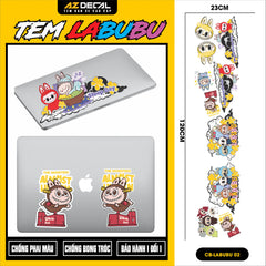 Sticker Tem Labubu Dán Xe, Mũ Bảo Hiểm | CB-LABUBU-02