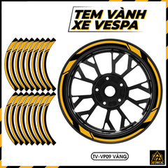 Tem Dán Vành VESPA | TV-VP09 vàng