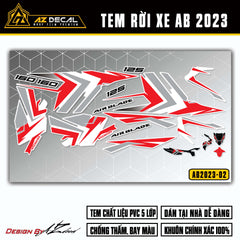 Tem Xe Air Blade 2023-2025 | AB2023-02 | Thiết Kế Năng Động