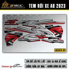 Tem Xe Air Blade 2023-2025 | AB2023-04 | Thiết Kế Cách Điệu