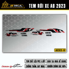 Tem Xe Air Blade 2023-2025 | AB2023-10 | Thiết Kế Limited Edition