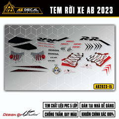 Tem Xe Air Blade 2023-2025 | AB2023-15 | Thiết Kế Cá Mập