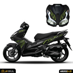 Tem Xe Air Blade 2023-2025 | AB2023-21 | Thiết Kế Ngọn Lửa
