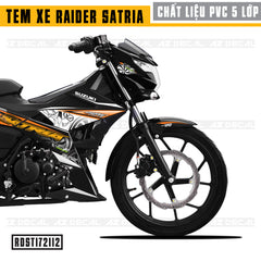 Tem Xe Raider/Satria - RDST172112 - Mẫu Tubo